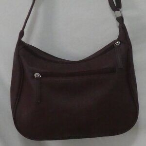 Unbranded | OS one size | Burgundy Shoulder Bag | Zipper Pocket | Snap Pocket